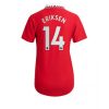 Dames Manchester United Christian Eriksen #14 Thuis tenue 2022-23 Korte Mouw