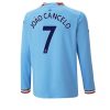Manchester City Joao Cancelo #7 Thuis tenue Mensen 2022-23 Lange Mouw