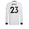 Manchester United Luke Shaw #23 Uit tenue Mensen 2022-23 Lange Mouw