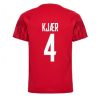 Denemarken Simon Kjaer #4 Thuis tenue Mensen WK 2022 Korte Mouw