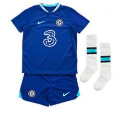 Kids Chelsea Raheem Sterling #17 Thuis tenue 2022-23 Korte Mouw (+ Korte broeken)-1