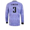 Real Madrid Eder Militao #3 Uit tenue Mensen 2022-23 Lange Mouw