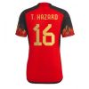 België Thorgan Hazard #16 Thuis tenue Mensen WK 2022 Korte Mouw