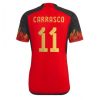 België Yannick Carrasco #11 Thuis tenue Mensen WK 2022 Korte Mouw
