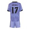 Kids Real Madrid Lucas Vazquez #17 Uit tenue 2022-23 Korte Mouw (+ Korte broeken)