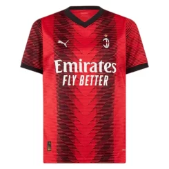 AC Milan Rafael Leão #10 Thuisshirt 2023-2024 Voetbalshirt met Korte Mouw-1
