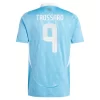 België Leandro Trossard #9 Uitshirt EK 2024 Voetbalshirts Korte Mouw