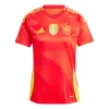 Dames Spanje Thuisshirt EK 2024 Voetbalshirts Korte Mouw