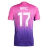 Duitsland Florian Wirtz #17 Uitshirt EK 2024 Voetbalshirts Korte Mouw