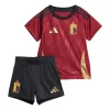 Kids België Thuisshirt EK 2024 Voetbalshirts Korte Mouw (+ Korte broeken)