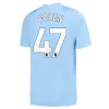 Manchester City Phil Foden #47 Thuisshirt 2023-2024 Voetbalshirts Korte Mouw