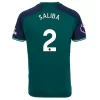 Arsenal William Saliba #2 Derde Shirt 2023-2024 Voetbalshirts Korte Mouw
