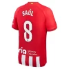 Atlético Madrid Saul Niguez #8 Thuisshirt 2023-2024 Voetbalshirts Korte Mouw