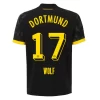 Borussia Dortmund Marius Wolf #17 Uitshirt 2023-2024 Voetbalshirts Korte Mouw