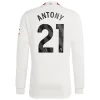 Manchester United Antony #21 Derde Shirt 2023-2024 Voetbalshirts Lange Mouwen