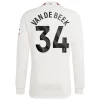 Manchester United Donny van de Beek #34 Derde Shirt 2023-2024 Voetbalshirts Lange Mouwen