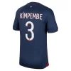 Paris Saint Germain PSG Presnel Kimpembe #3 Thuisshirt 2023-2024 Voetbalshirts Korte Mouw