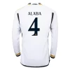 Real Madrid David Alaba #4 Thuisshirt 2023-2024 Voetbalshirts Lange Mouwen