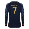 Real Madrid Vinicius Junior #7 Uitshirt 2023-2024 Voetbalshirts Lange Mouwen