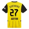 BVB Borussia Dortmund Karim Adeyemi #27 Thuisshirt 2024-2025 Voetbalshirts Korte Mouw