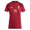 Dames België Johan Bakayoko #19 Thuisshirt EK 2024 Voetbalshirts Korte Mouw-1