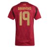 Dames België Johan Bakayoko #19 Thuisshirt EK 2024 Voetbalshirts Korte Mouw