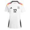 Dames Duitsland Florian Wirtz #17 Thuisshirt EK 2024 Voetbalshirts Korte Mouw-1