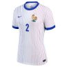 Dames Frankrijk Benjamin Pavard #2 Uitshirt EK 2024 Voetbalshirts Korte Mouw-1
