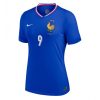 Dames Frankrijk Olivier Giroud #9 Thuisshirt EK 2024 Voetbalshirts Korte Mouw-1