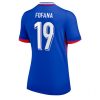 Dames Frankrijk Youssouf Fofana #19 Thuisshirt EK 2024 Voetbalshirts Korte Mouw