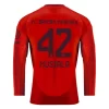 FC Bayern München Jamal Musiala #42 Thuisshirt 2024-2025 Voetbalshirts Lange Mouwen