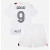 Kids AC Milan Olivier Giroud #9 Uitshirt 2023-2024 Voetbalshirts Korte Mouw (+ Korte broeken)