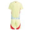 Kids Spanje Uitshirt EK 2024 Voetbalshirts Korte Mouw (+ Korte broeken)-1