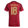 Dames België Orel Mangala #18 Thuisshirt EK 2024 Voetbalshirts Korte Mouw