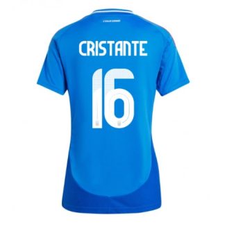 Dames Italië Bryan Cristante #16 Thuisshirt EK 2024 Voetbalshirts Korte Mouw