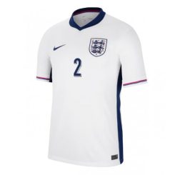 Engeland Kyle Walker #2 Thuisshirt EK 2024 Voetbalshirts Korte Mouw-1
