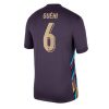 Engeland Marc Guehi #6 Uitshirt EK 2024 Voetbalshirts Korte Mouw