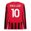 Goedkope AC Milan Rafael Leao #10 Thuisshirt 2024-2025 Lange Mouwen Kopen