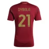 Goedkope AS Roma Paulo Dybala #21 Thuisshirt 2024-2025 Korte Mouw Kopen