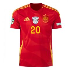 Goedkope Spanje Pedri Gonzalez #20 Thuisshirt EK 2024 Voetbalshirts Korte Mouw Kopen-1