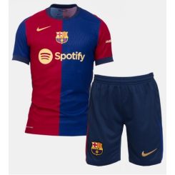 Kids Barcelona Robert Lewandowski #9 Thuisshirt 2024-2025 Korte Mouw (+ Korte broeken)-1