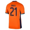 Kopen EK 2024 Nederland Joshua Zirkzee #21 Thuisshirt Korte Mouw