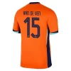 Kopen EK 2024 Nederland Micky van de Ven #15 Thuisshirt Korte Mouw