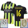 Kopen Manchester City Rodrigo #16 Uitshirt 2024-2025 Korte Mouw Voetbaltenue Patch