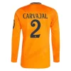 Real Madrid Daniel Carvajal #2 Uitshirt 2024-2025 lange mouwen voordelig online kopen