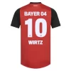 Bayer 04 Leverkusen Thuisshirt 2024-2025 Florian Wirtz #10 korte mouw voordelig online kopen