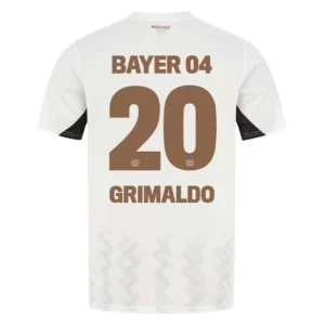 Bayer 04 Leverkusen Uitshirt 2024-2025 Alejandro Grimaldo #20 korte mouw voordelig online kopen