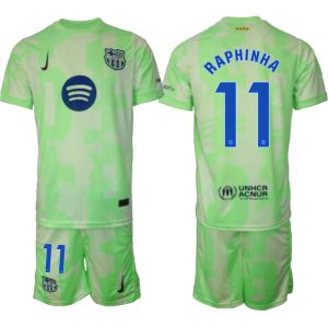 FC Barcelona Derde Shirt 2024-2025 Raphinha #11 Korte Mouw (+ Korte broeken) voordelig online kopen