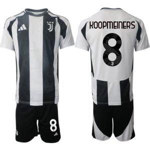 Juventus Thuisshirt 2024-2025 Teun Koopmeiners #8 Korte Mouw (+ Korte broeken) voordelig online kopen