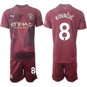 Manchester City Derde Shirt 2024-2025 Mateo Kovacic #8 Korte Mouw (+ Korte broeken) voordelig online kopen